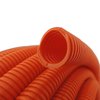 Hydromaxx 3/4 in. x 100 ft Flexible Corrugated Orange HDPE NON Split Tubing Wire Loom OHDPENS034100